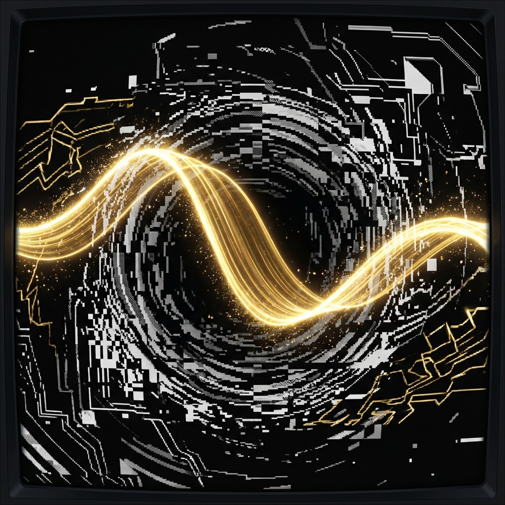 Abstract Soundwave Art